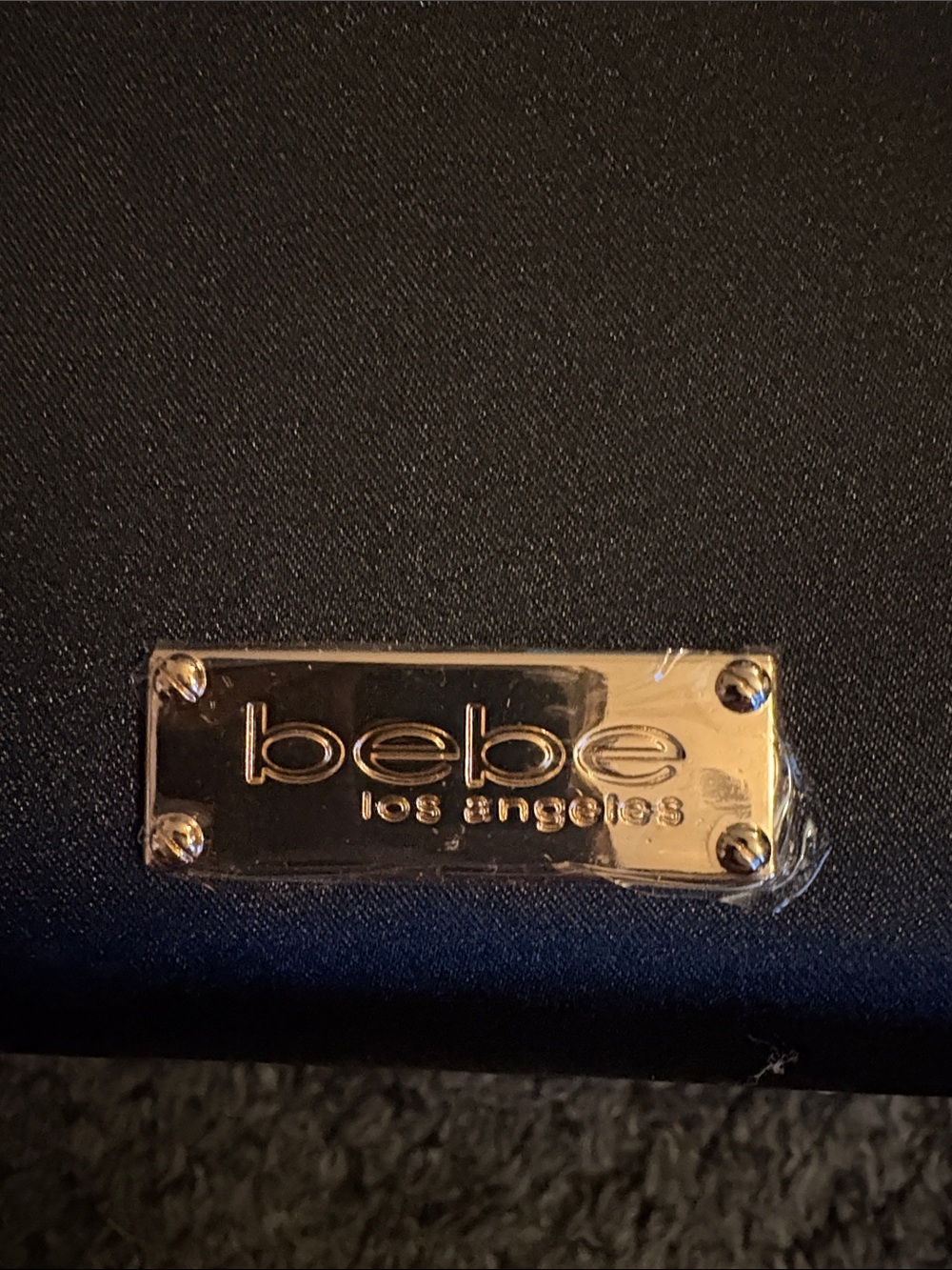 NEW BEBE  Multicolor Floral Sequin Embellished Evening Clutch with Gold Handle - Picture 10 of 14